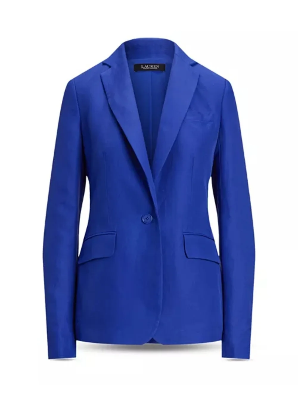 Lauren Ralph Lauren Women's Linen Blend Twill Blazer Blue Size 16 NWT - Picture 5 of 16